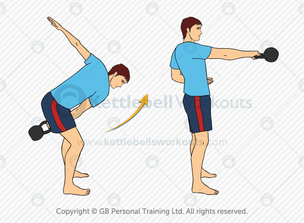 Kettlebell swing online exercise