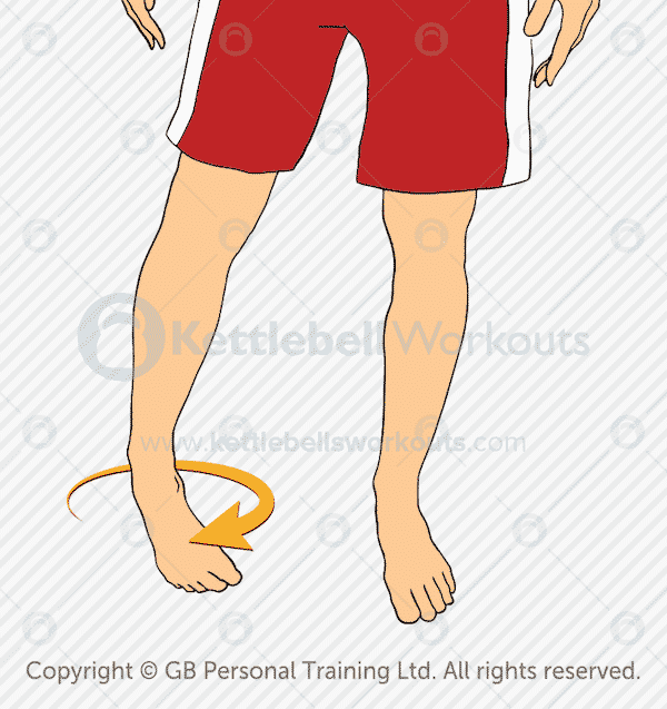 Ankle warm up circles