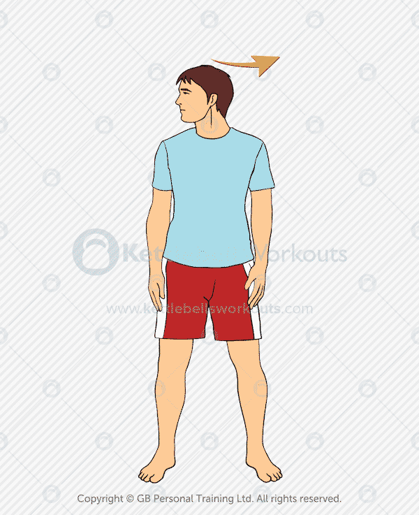 Neck warm up exercise