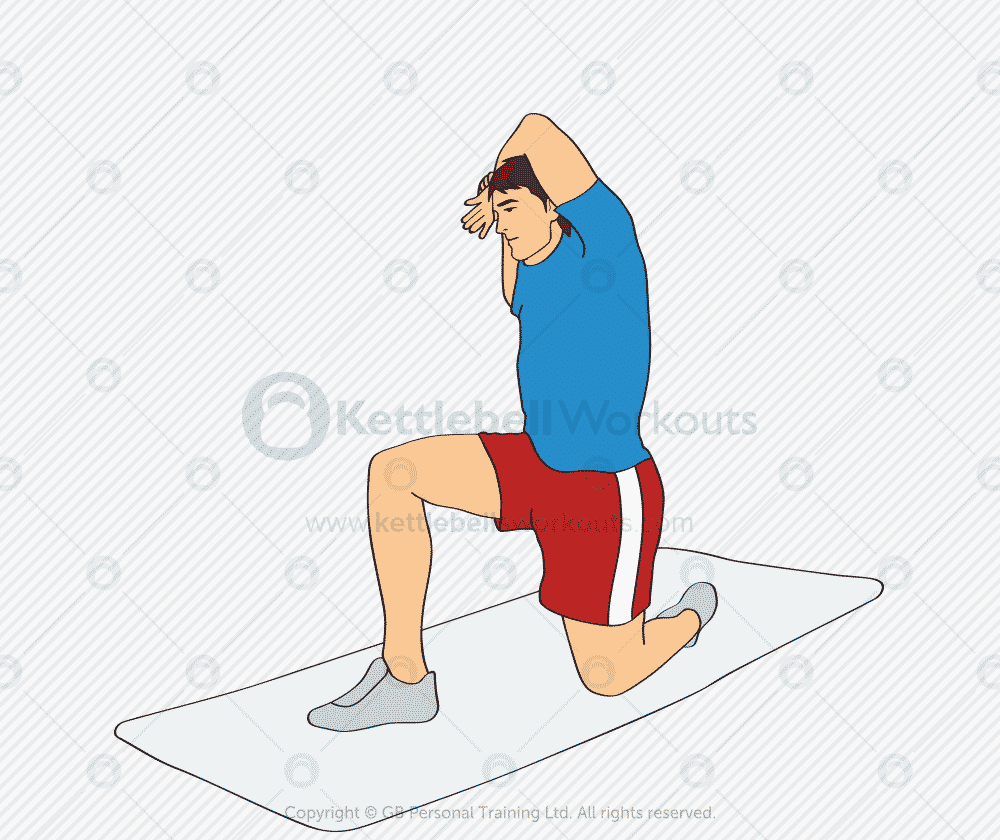 Half-kneeling hip flexor stretch